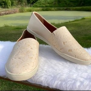 Patricia Nash Lola Floral Leather Slip-on Size 9.5